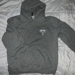 Gray Stussy Hoodie